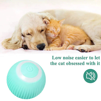 Smart Electric Rolling Ball Toy for Small Dogs and Cats - Interactive Self-Moving Pet Accessory
