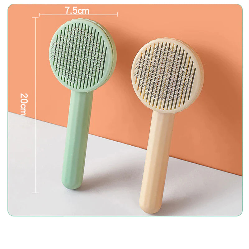 Self-Cleaning Pet Hair Removal Slicker Brush for Cats and Dogs - Ultimate Grooming Tool and Accessory