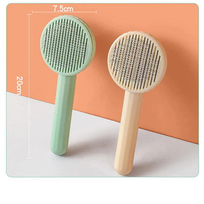 Self-Cleaning Pet Hair Removal Slicker Brush for Cats and Dogs - Ultimate Grooming Tool and Accessory