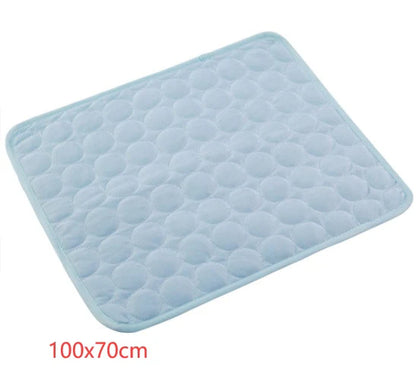 Cooling Ice Silk Nest Pad for Dogs and Cats - Ideal for Summer Comfort