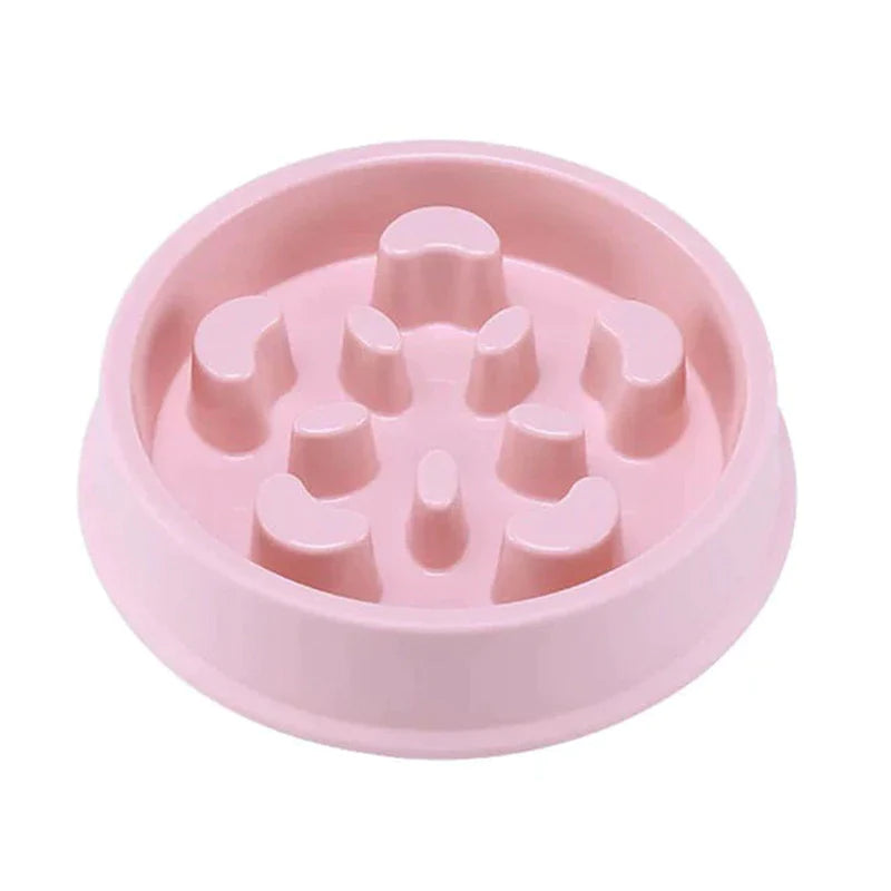 Non-Slip Slow Feeder Bowl for Small Dogs and Cats - Choke-Proof Pet Food Dish