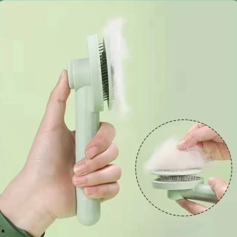 Ultimate Cat Grooming Brush - Effortlessly Remove Loose Fur & Tangles for Happy, Healthy Pets!