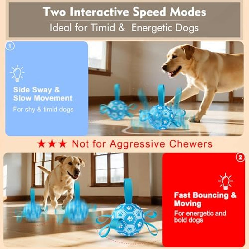Engaging Interactive Dog Soccer Ball - Durable Automatic Jumping Toy for All Dog Sizes, USB Rechargeable, Perfect for Keeping Your Pup Entertained!