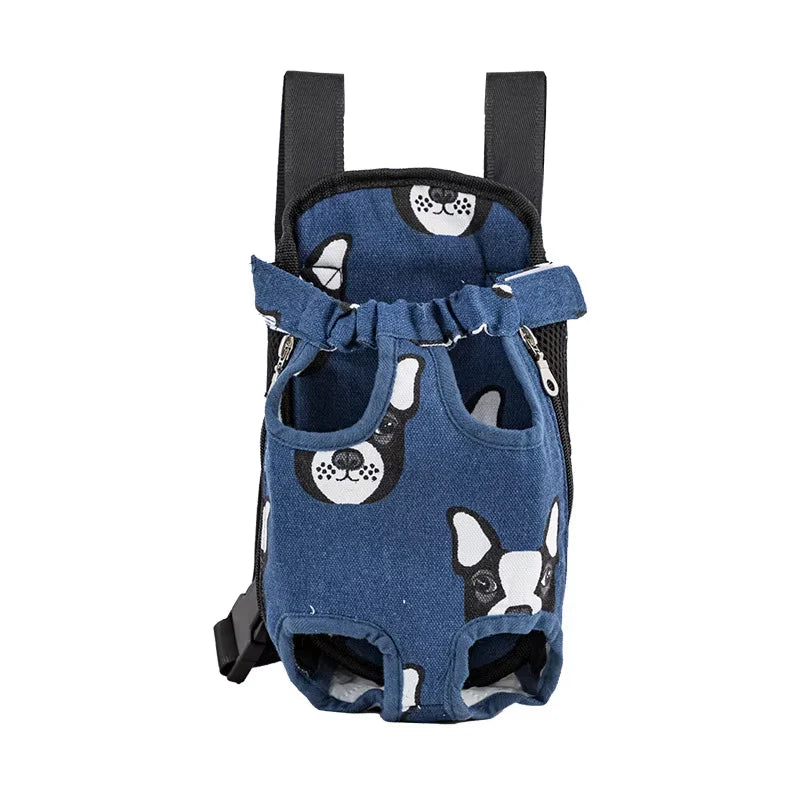 Adjustable Pet Carrier Backpack for Cats and Dogs - Portable Outdoor Travel Bag for Camping and Hiking