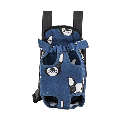 Adjustable Pet Carrier Backpack for Cats and Dogs - Portable Outdoor Travel Bag for Camping and Hiking