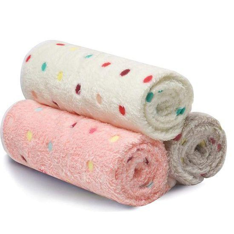 Cozy Coral Velvet Dog Blanket Set – Reversible Fleece Pet Blankets in Adorable Designs, Available in 3 Sizes
