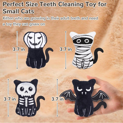 Interactive Crinkly Catnip Toys for Indoor Cats - Safe Chew & Teeth Cleaning Kitten Fun!
