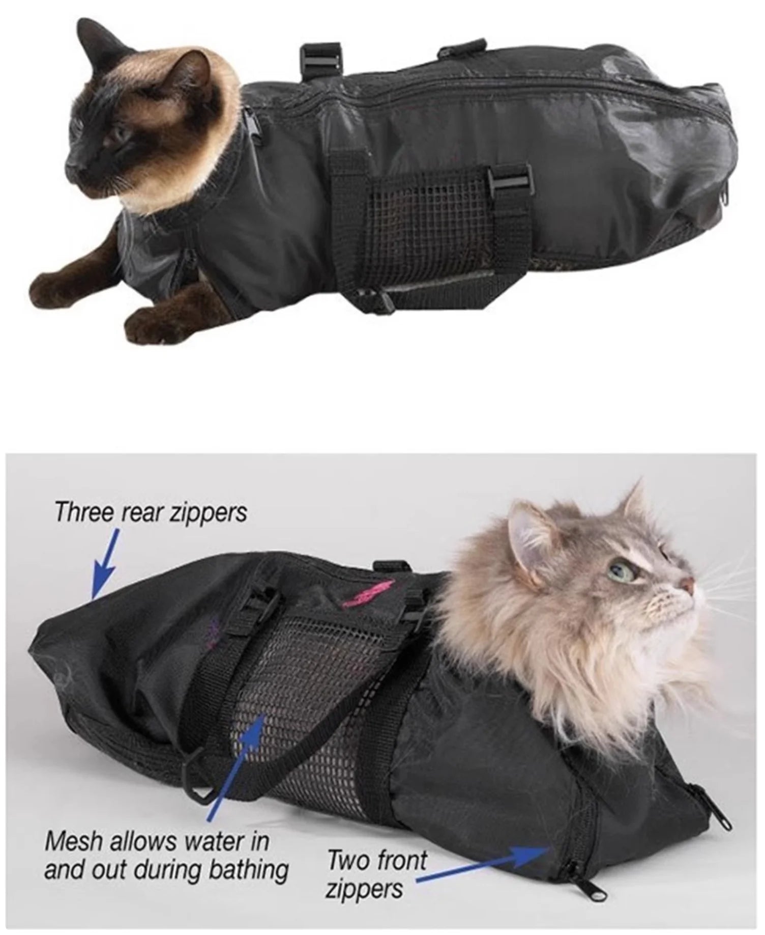 Ultimate Cat Grooming Bag - Anti-Scratch Bathing Restraint for Stress-Free Washing!