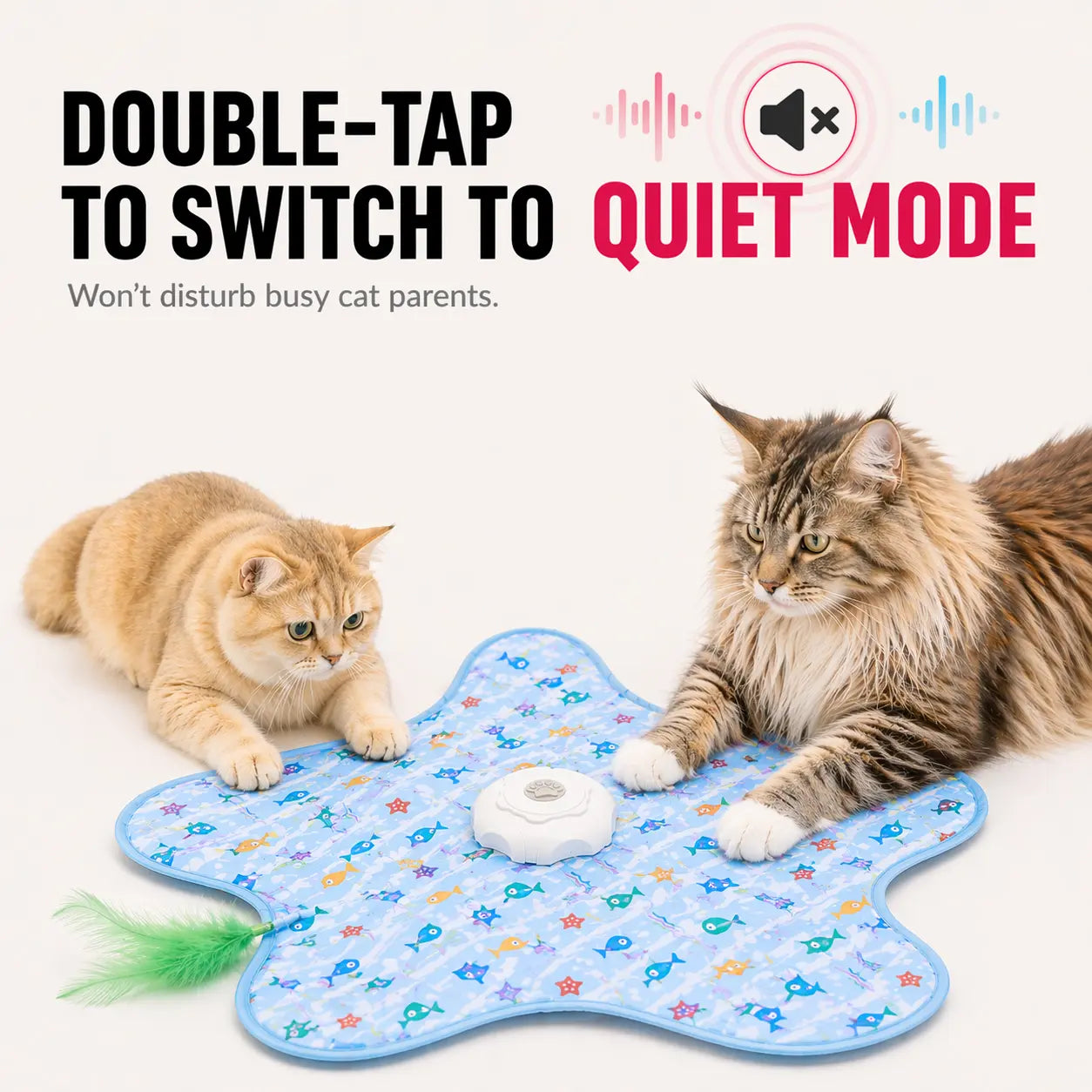 Interactive Automatic Feather Hunting Toy for Cats – USB Rechargeable Indoor Entertainment for All Breeds