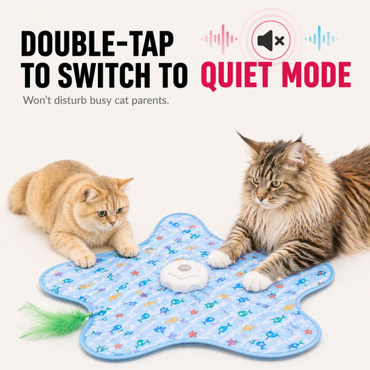 Interactive Automatic Feather Hunting Toy for Cats – USB Rechargeable Indoor Entertainment for All Breeds