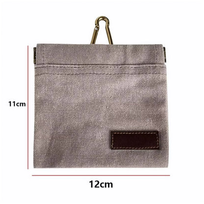 Premium Portable Pet Treat Bag - Sturdy Canvas Pouch with Carabiner for Dogs & Cats