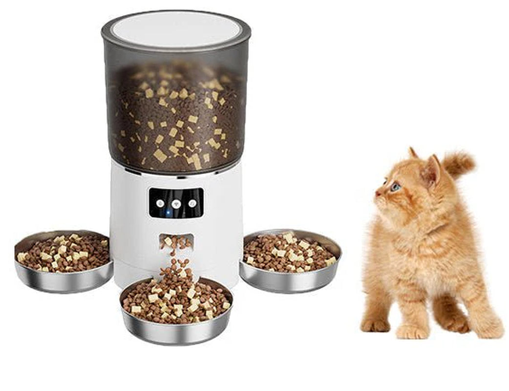 Revolutionary HEYBO Smart Automatic Cat Feeder with 3 Bowls – Control via App for Ultimate Convenience!