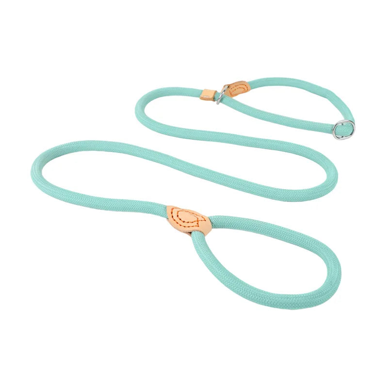 Ultimate Adjustable Braided Slip Lead Leash for Perfect Training & Control