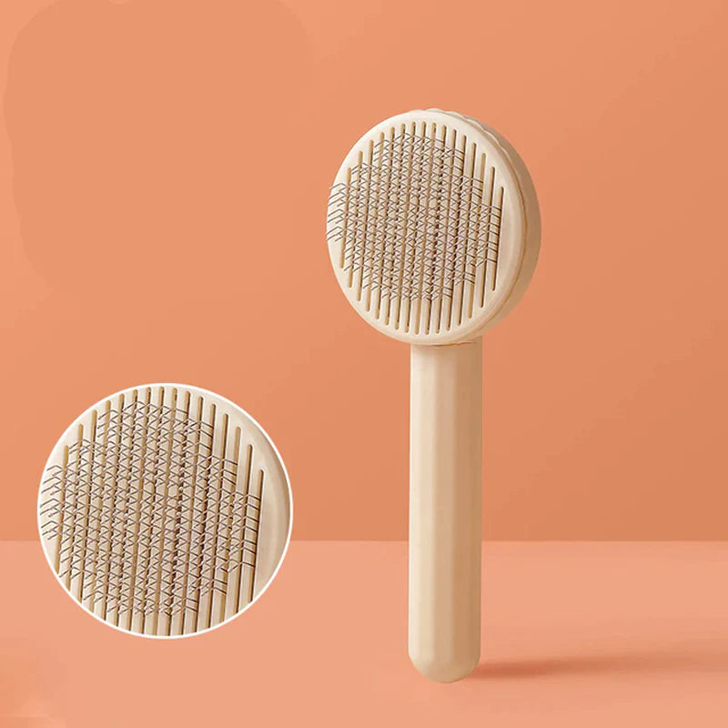 Self-Cleaning Pet Hair Removal Slicker Brush for Cats and Dogs - Ultimate Grooming Tool and Accessory