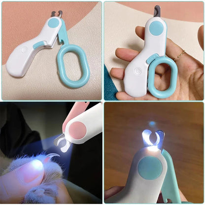 Ultimate Pet Nail Clipper with LED Light - Precision Grooming Scissors for Safe & Easy Claw Care