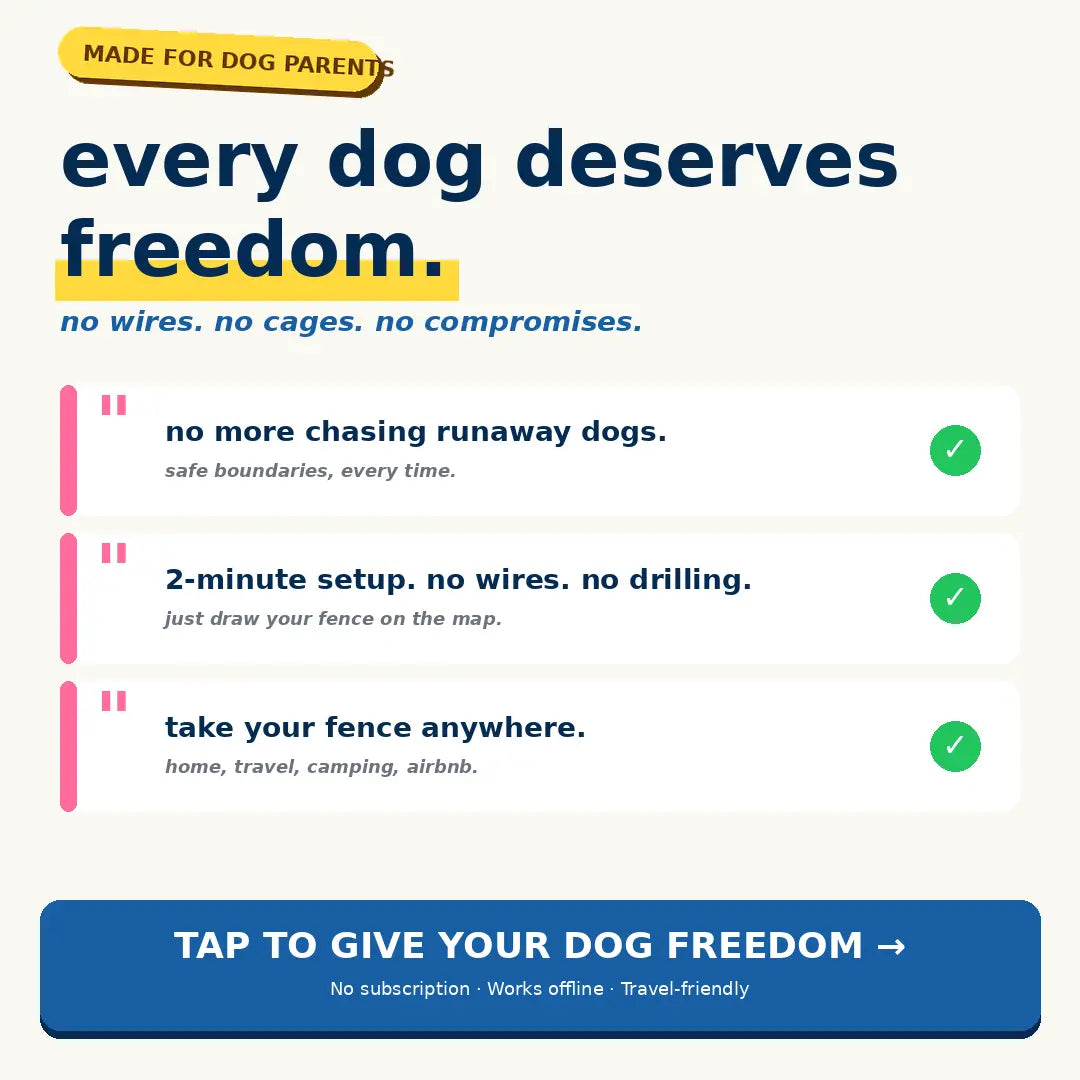 Gf02E GPS Wireless Dog Fence System - Subscription-Free Virtual Containment with Customizable Boundaries, 2-in-1 Training Collar, Waterproof and Rechargeable for Medium to Large Dogs