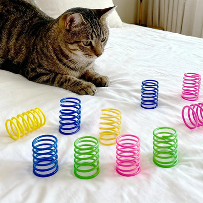 Ultimate 35-Pack Interactive Cat Toy Set for Indoor Cats - Colorful Springs, Crinkle Mice, Sisal Balls, Pompoms & Bell Balls for Endless Fun!