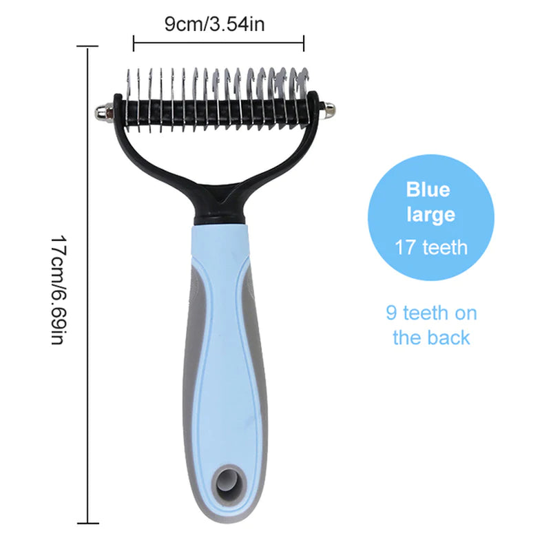 Ultimate Dog and Cat Grooming Brush - Effortlessly Remove Matted Fur from Long, Short, and Curly Hair!