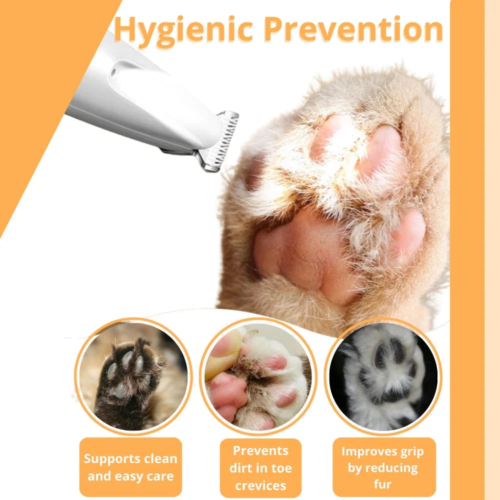 Whisper-Quiet Cordless Cat Grooming Trimmer Kit - Perfect for Stress-Free Grooming