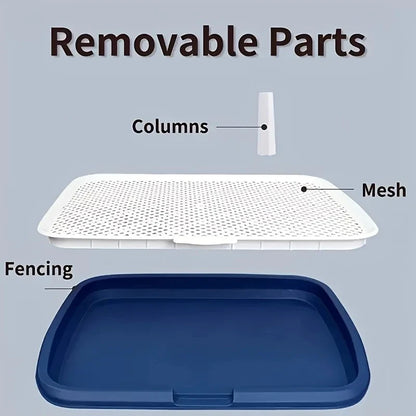 Ultimate Dog Potty Training Solution - Reusable Plastic Pee Pad Holder with Removable Net for Easy Cleanup