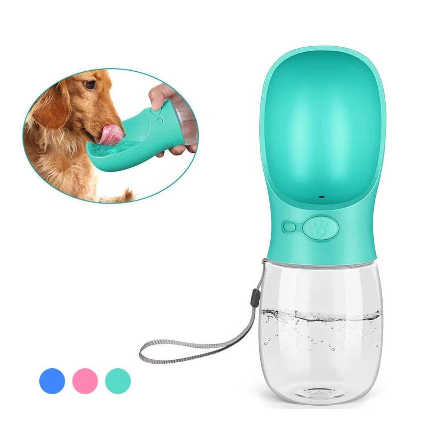 Portable Pet Water Bottle and Feeder for Dogs and Cats - Ideal for Outdoor Travel and Hydration