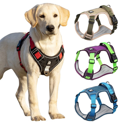 Reflective Tactical Dog Harness for Medium to Large Dogs - Waterproof 1680D Oxford Cloth, Durable and Comfortable Pet Vest (S)