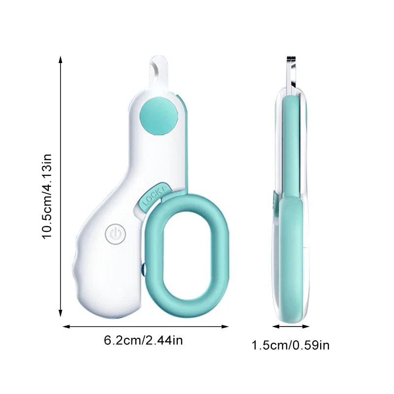 Ultimate Pet Nail Clipper with LED Light - Precision Grooming Scissors for Safe & Easy Claw Care