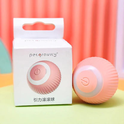 Automatic Interactive Rolling Ball Cat Toy - Self-Moving Electric Toy for Kitten Training and Engagement