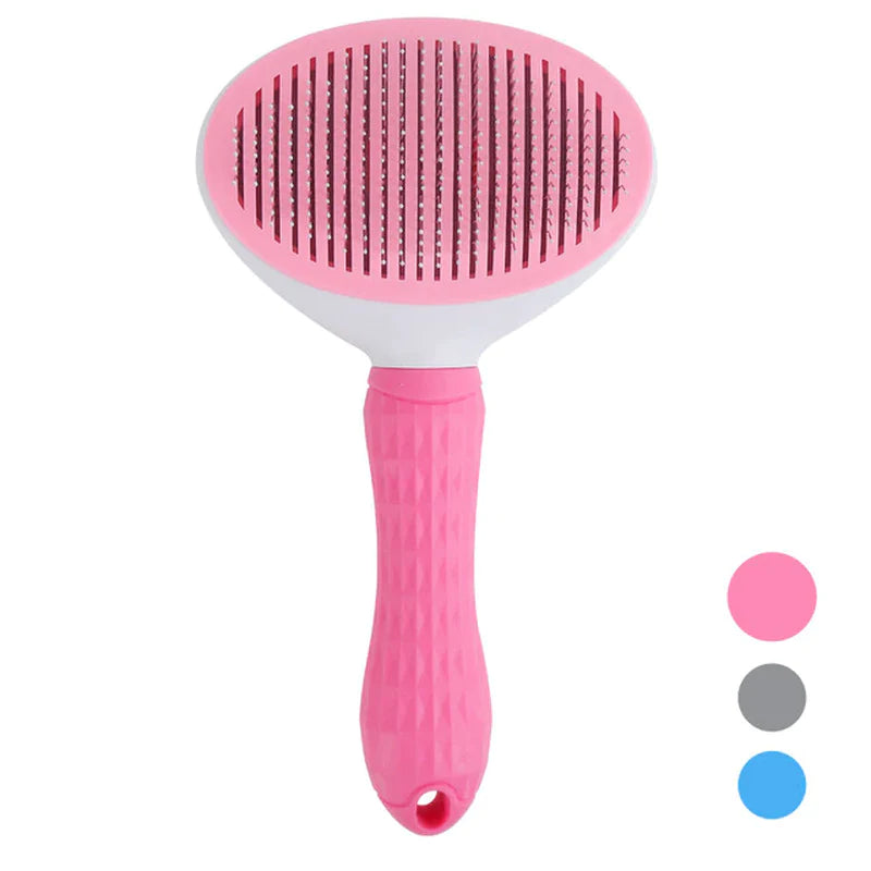 Self-Cleaning Pet Hair Removal Slicker Brush for Cats and Dogs - Ultimate Grooming Tool and Accessory