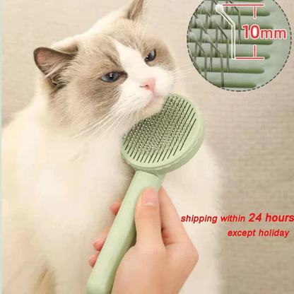 Ultimate Cat Grooming Brush - Effortlessly Remove Loose Fur & Tangles for Happy, Healthy Pets!