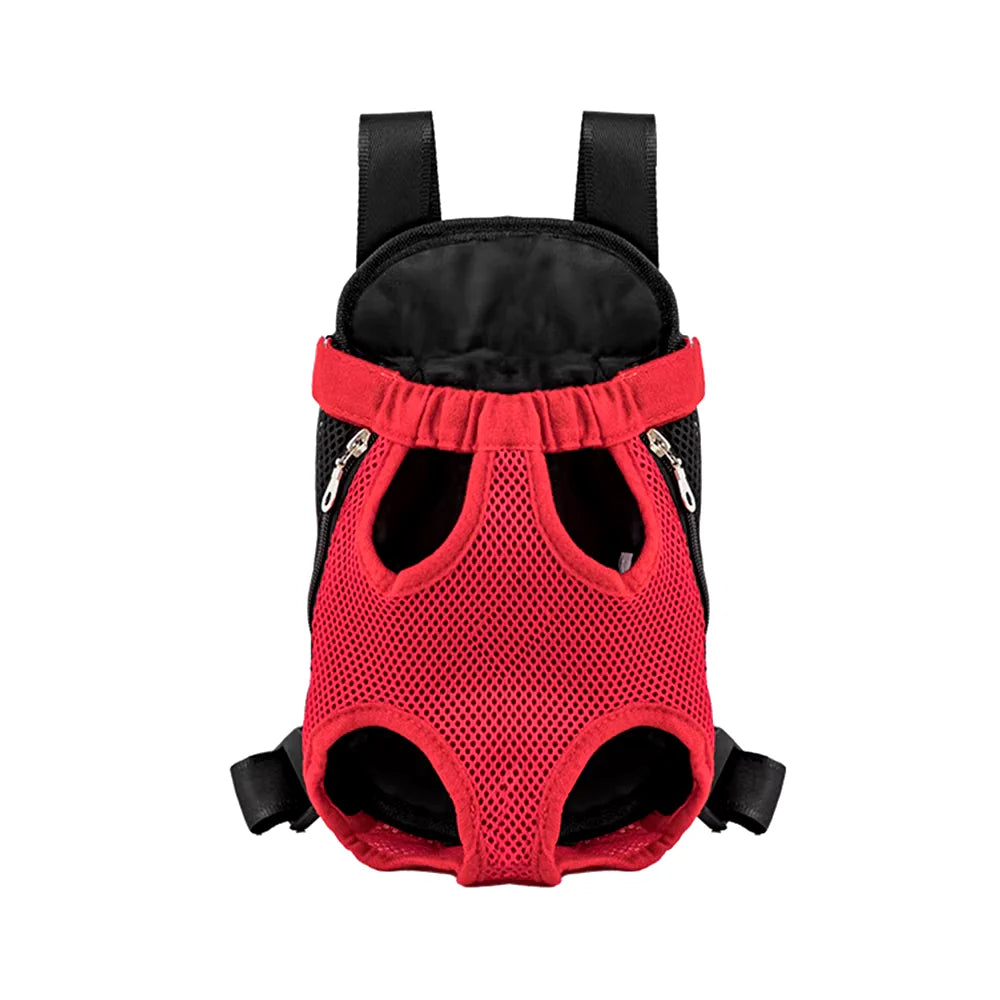 Adjustable Pet Carrier Backpack for Cats and Dogs - Portable Outdoor Travel Bag for Camping and Hiking