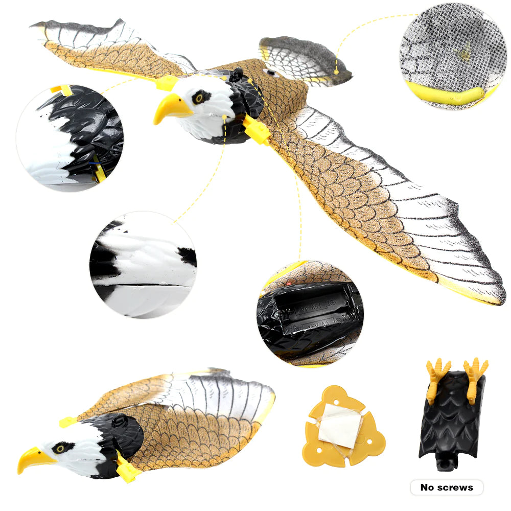 Interactive Electric Flying Bird Cat Toy - Engaging Teaser Stick for Cats and Dogs