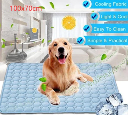 Cooling Ice Silk Nest Pad for Dogs and Cats - Ideal for Summer Comfort