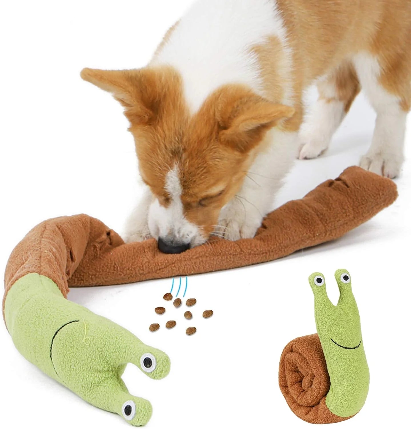 Interactive Pet Snail Plush Toy for Dogs - Sniffing Training & Stress Relief, Perfect for All Sizes!