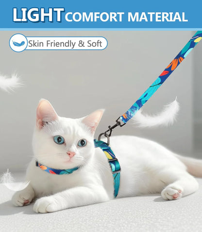 Ultimate Cat Harness and Leash Set - Adjustable, Lightweight, Escape-Proof Comfort for Outdoor Adventures!