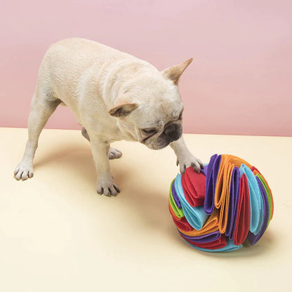 Interactive Snuffle Ball Dog Puzzle Toy - Boost IQ & Slow Feed for Cats and Dogs