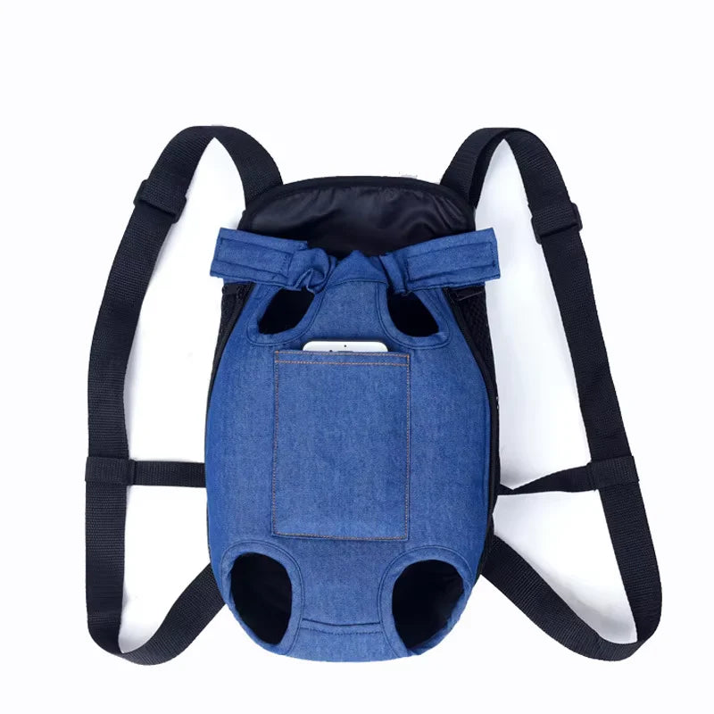 Adjustable Pet Carrier Backpack for Cats and Dogs - Portable Outdoor Travel Bag for Camping and Hiking