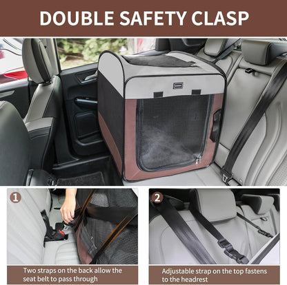 Ultimate Portable Dog Kennel & Cat Crate - Collapsible, Escape-Proof Soft-Sided Indoor Pet Cage for Medium Dogs