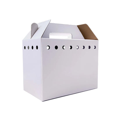 Eco-Friendly Disposable Cardboard Pet Carriers - 12 Pack for Small Animals, Hamsters, Gerbils, Birds, and Reptiles
