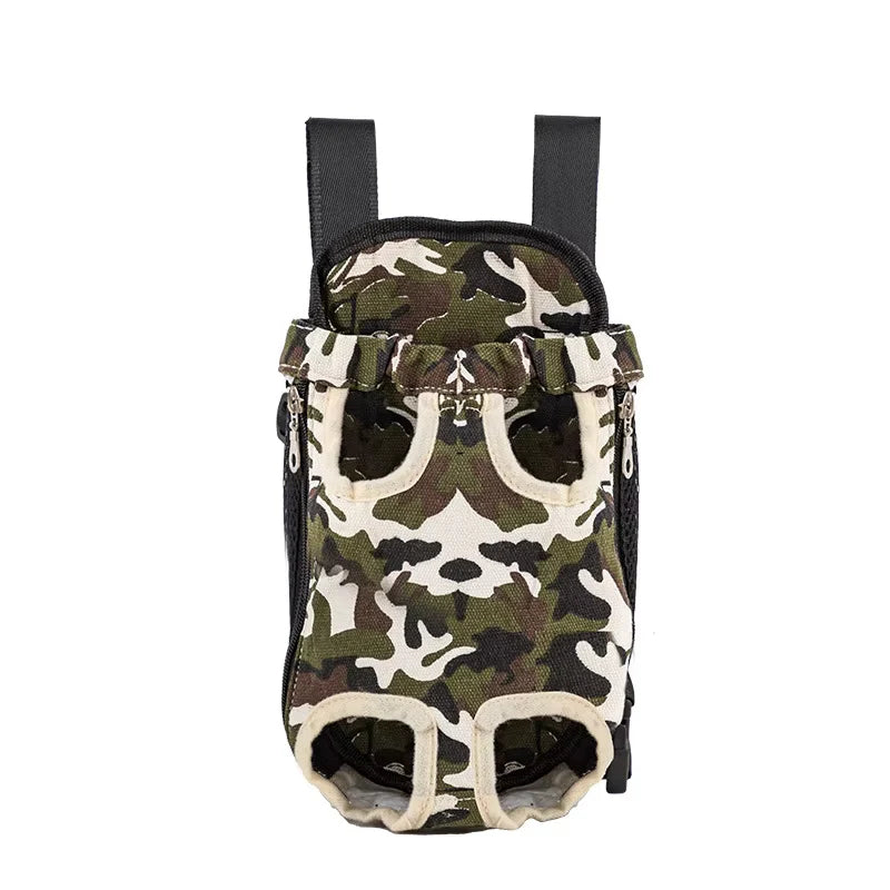 Adjustable Pet Carrier Backpack for Cats and Dogs - Portable Outdoor Travel Bag for Camping and Hiking