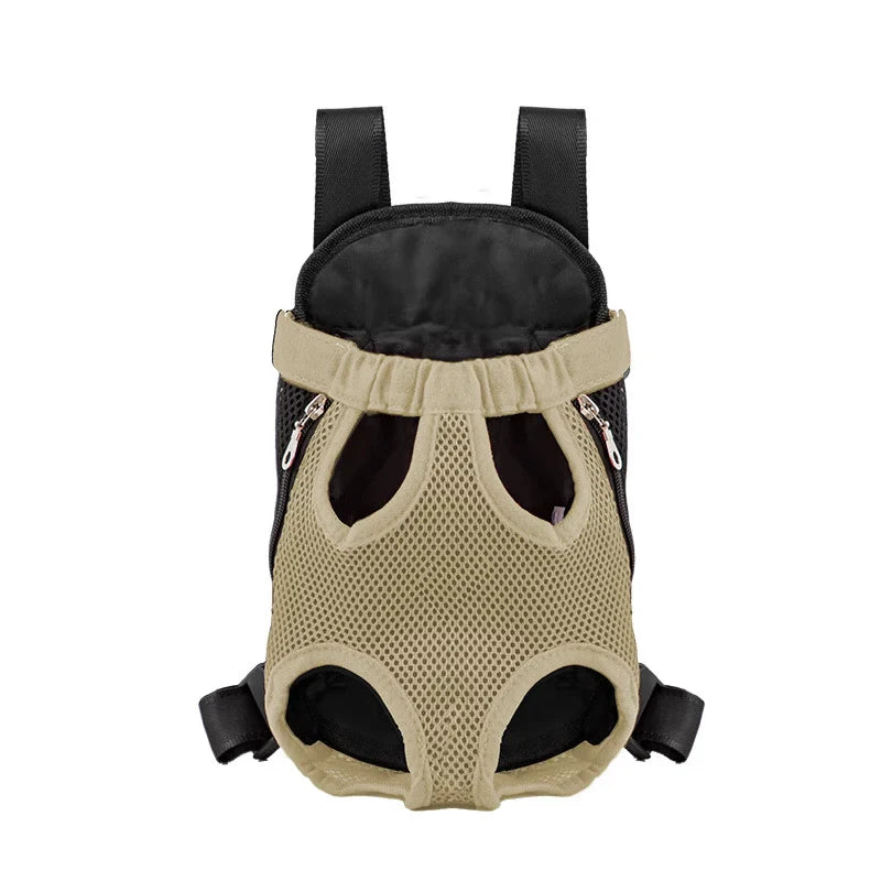 Adjustable Pet Carrier Backpack for Cats and Dogs - Portable Outdoor Travel Bag for Camping and Hiking