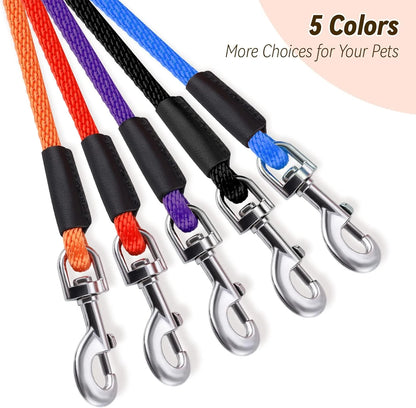 Heavy Duty Check Cord Dog Leash - Comfortable Handle Long Lead for Training & Tracking, Available in 10Ft, 15Ft, 30Ft, 50Ft for All Dog Sizes