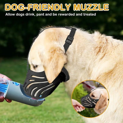 Soft & Breathable Adjustable Dog Muzzle - Prevent Chewing & Biting for Grooming, Training, and Safety