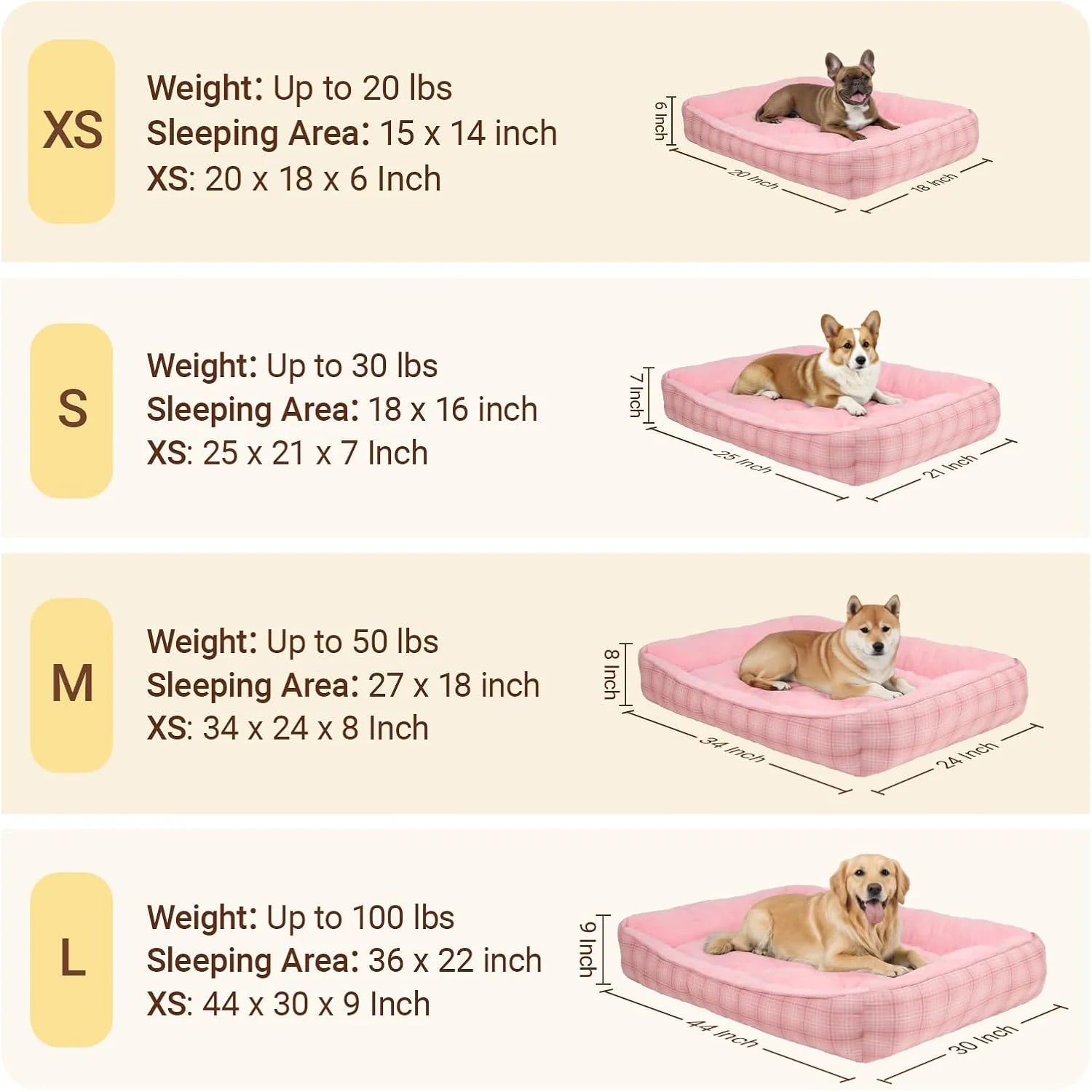 Cozy Orthopedic Dog Bed for Small & Medium Pets - Durable, Washable Cuddler with Anti-Slip Bottom (Pink)